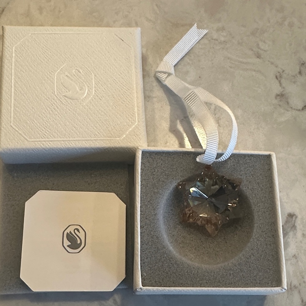Swarovski Crystal Star with Ribbon